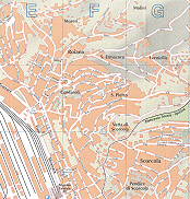 mapa trsta Trieste map Trieste city map Cordaroli, S. Pietro, Vetta di Scorcola, Molini,Stacione Centrale, Verniellis, Scorcola Trieste City Map Italy