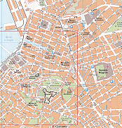 trieste map Bacino S. Giorgio, Castello, S. Giacomo, Ospedale Maggiore Trieste City Map Italy