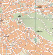 zemljevid trsta Orto Botanico, S. Luigi, S. Cilino Inferiore, Chiadino, Boschetto Trieste pianta della citta
