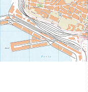 Trst karta Porto Nuovo Trieste City Map Italy